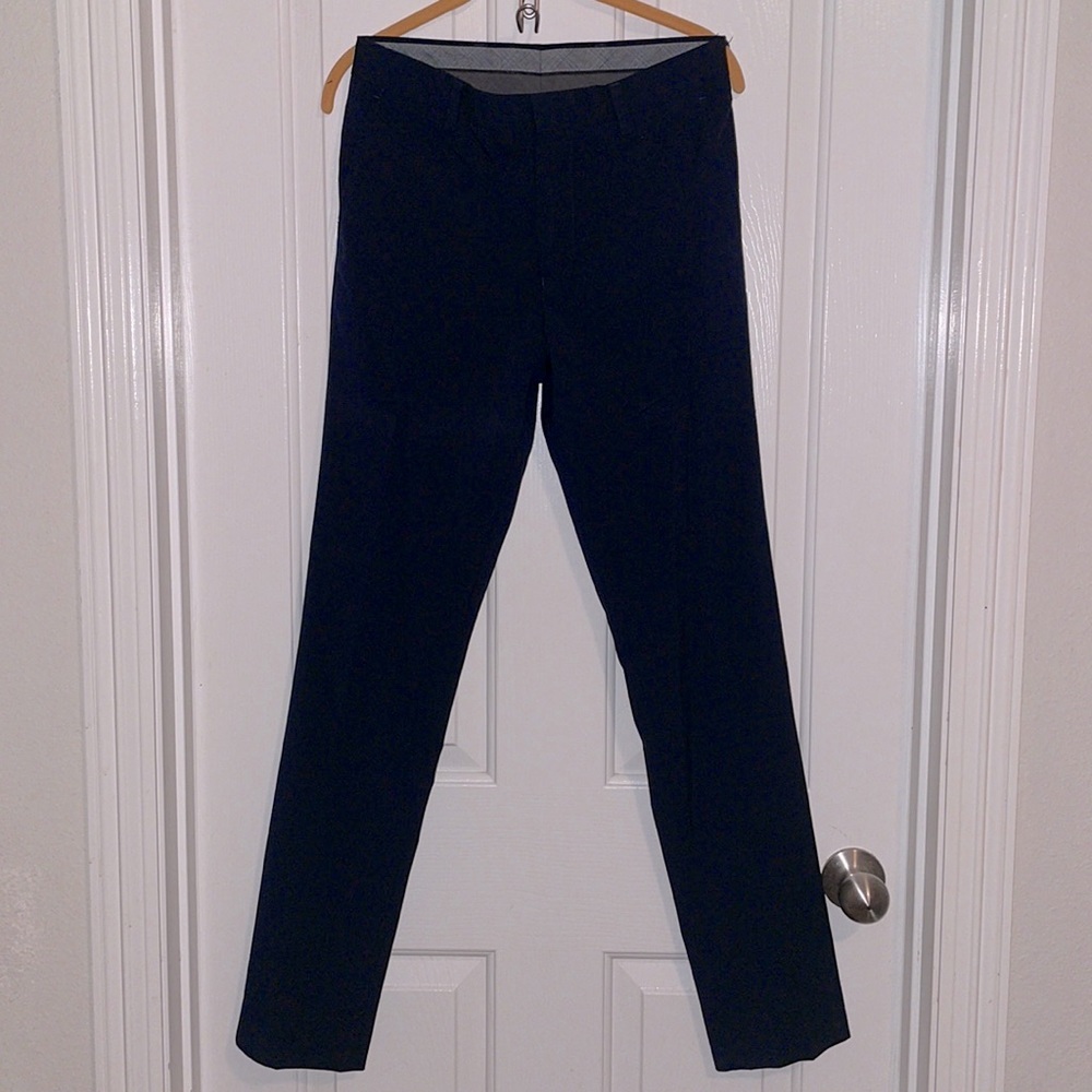 Murano Wardrobe Essentials Evan Extra Slim Fit Flat Front Chino Dress Pants